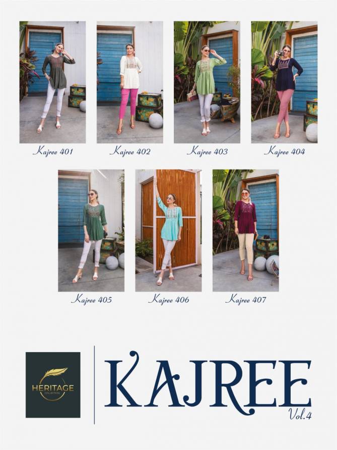 Kajree Vol 4 By Heritage Ladies Top Catalog